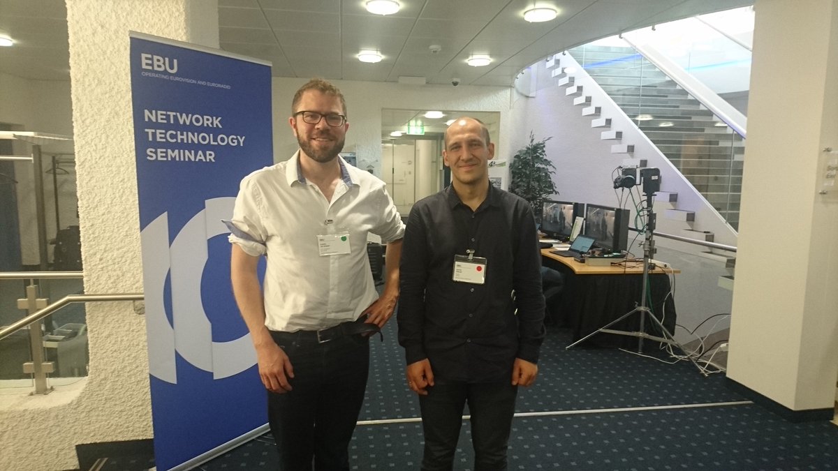 VesetTV's tweet photo. Attending #EBU_Tech #NTS2017 with @KaBon78 #VRTSandbox https://t.co/u6MWmbuGvw