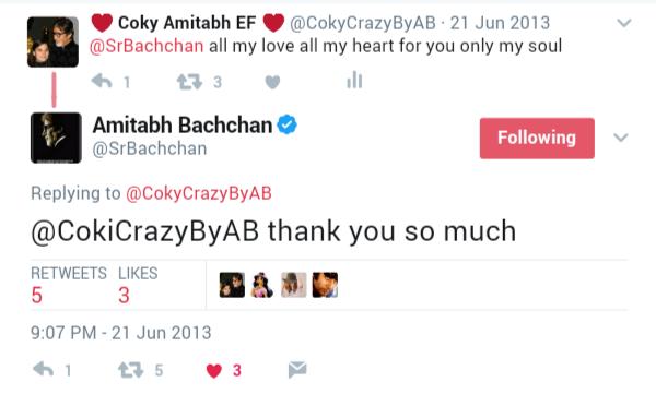 CokyCrazyByAB's tweet image. #FirstReply #21June2013 #4YearsABEF !! 🎉🎂

I am indebted to You for the rest of my life, Amitji 😊😍
Thank You for Everything @SrBachchan 🙏🌷❤