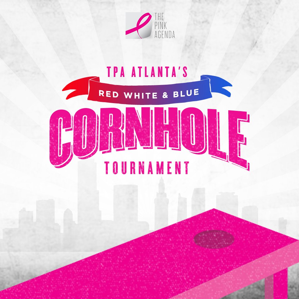 forrestpace's tweet photo. @ThePinkAgenda Red, White &amp; Blue Cornhole Tournament is NEXT THURSDAY! Come out to #raisehell against breast cancer! https://t.co/IqPQS0xJ2P https://t.co/JjZDtP6ySz
