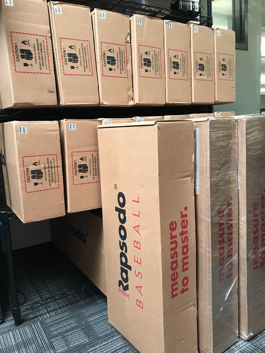 rapsodo's tweet image. New Rapsodo shipment in & ready to go! Order now! rapsodo.com/shop/ #truespin #rapsodo #spinefficiency #pitching
