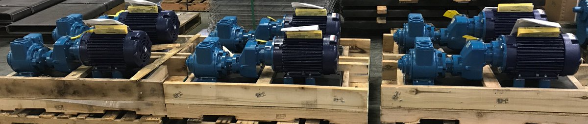 BaseTekLLC's tweet image. Blackmer vane pump model GNX2.5 pumps mounted
on BaseTek PoxyBases heading out to war! #pump #pumpbases