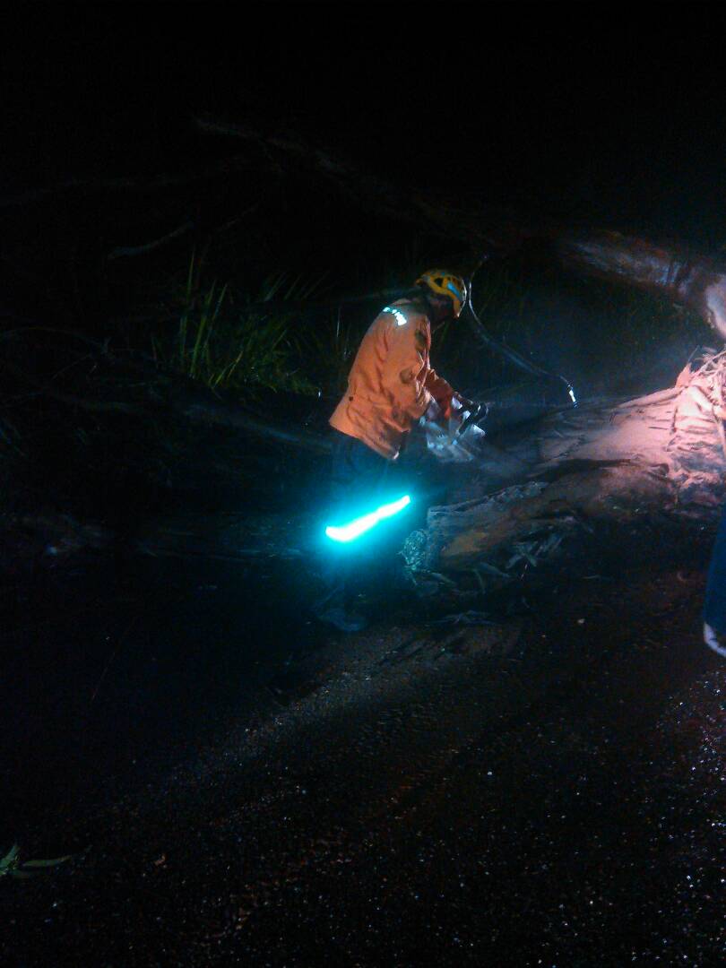 PCADMiranda's tweet photo. En horas de la madrugada funcionarios de #PCMiranda,#PCLos Salías, #BomberosdeMiranda #Corpoelec realizaron tala de árbol,vía Club de Campo https://t.co/laoowmbJBy