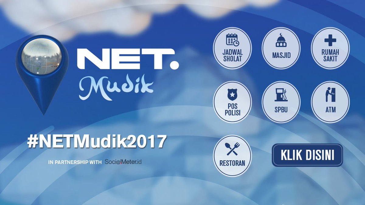 mdtvindonesia's tweet photo. Good People!
Sekarang kita bs dpt info jadwal sholat, lokasi ATM, SPBU dll dgn mudah lewat DM @netmediatama
Coba deh! #NETMudik2017 https://t.co/oHMqqRv64k