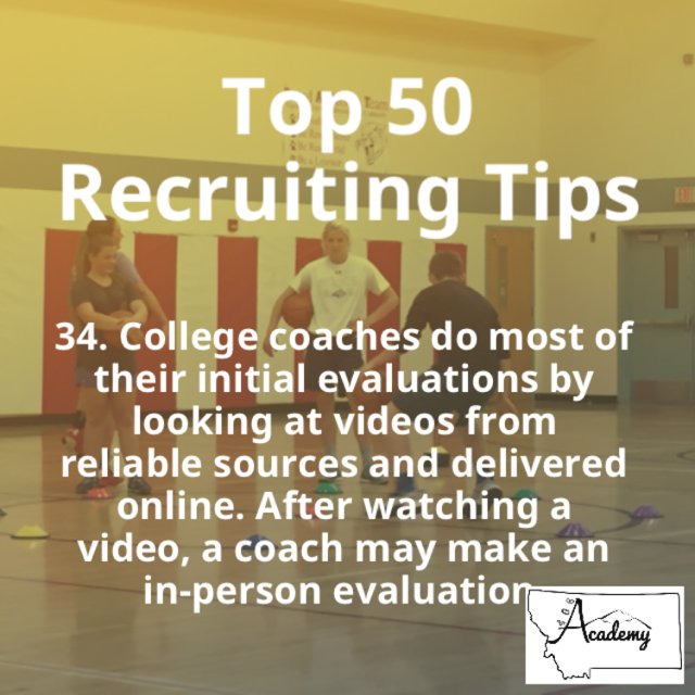 406_Academy's tweet photo. #AcademyRecruitingTips #TurnYourDreamIntoReality #StudentAthlete #406Academy #recruiting https://t.co/PDPneY6KBQ