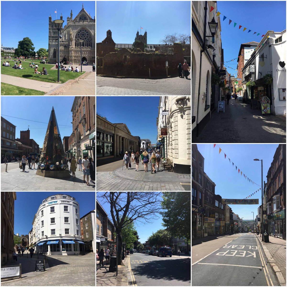 tweetinexeter's tweet photo. Beautiful sunshine #inexeter #citylove #exploreinexeter #hottestdayoftheyearsofar https://t.co/xIz7Esw6Wh