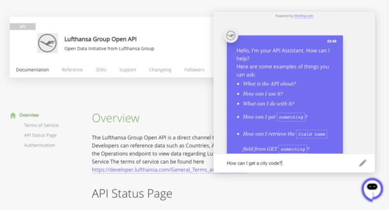 hitchhq's tweet image. Looking for an #API #chatbot that helps you scale support for your dev community? Check out the Hitch API Assistant buff.ly/2s04gEP