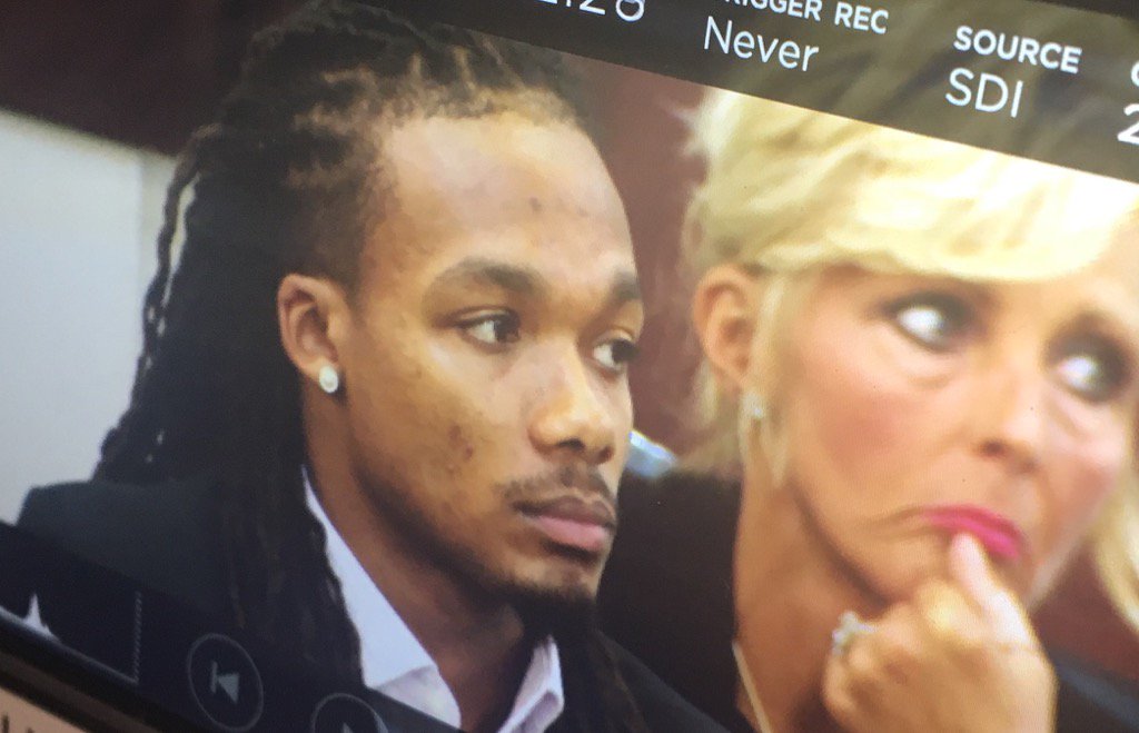 NajaheSherman's tweet photo. Victim takes the stand in #VandyRape trial. This is her 4th time testifying in this case. https://t.co/4gIS2quUel