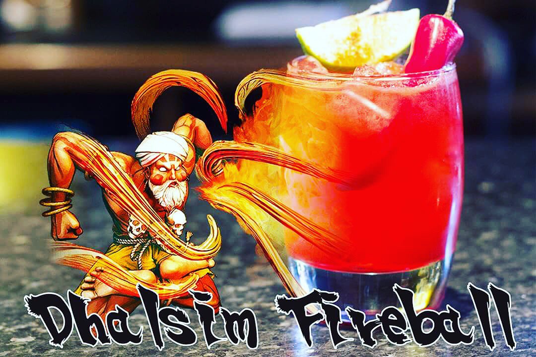 HSLAdamS's tweet photo. Seriously cool drinks coming from @altgaminglounge like this #streetfighter @fireballuk cocktail. Look out for some more awesome events... https://t.co/N8UO2WnE3N