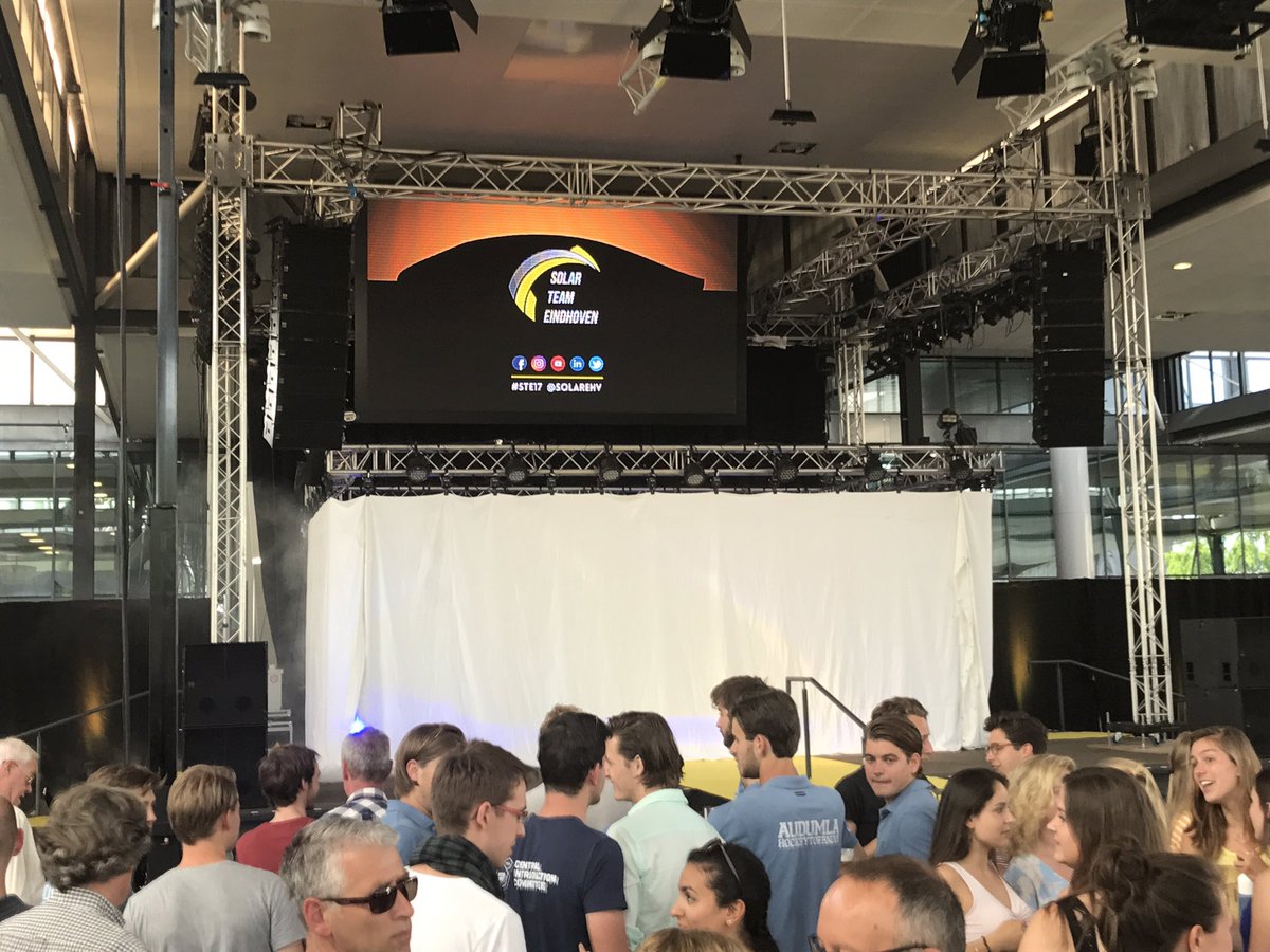 MichaelvanHulst's tweet photo. Excited!!!! Launch starts in a few minutes @SolarEHV #bwsctakeonthedutch #ste17 #Eindhoven @EnecoGroep https://t.co/hDzwBiWPoQ