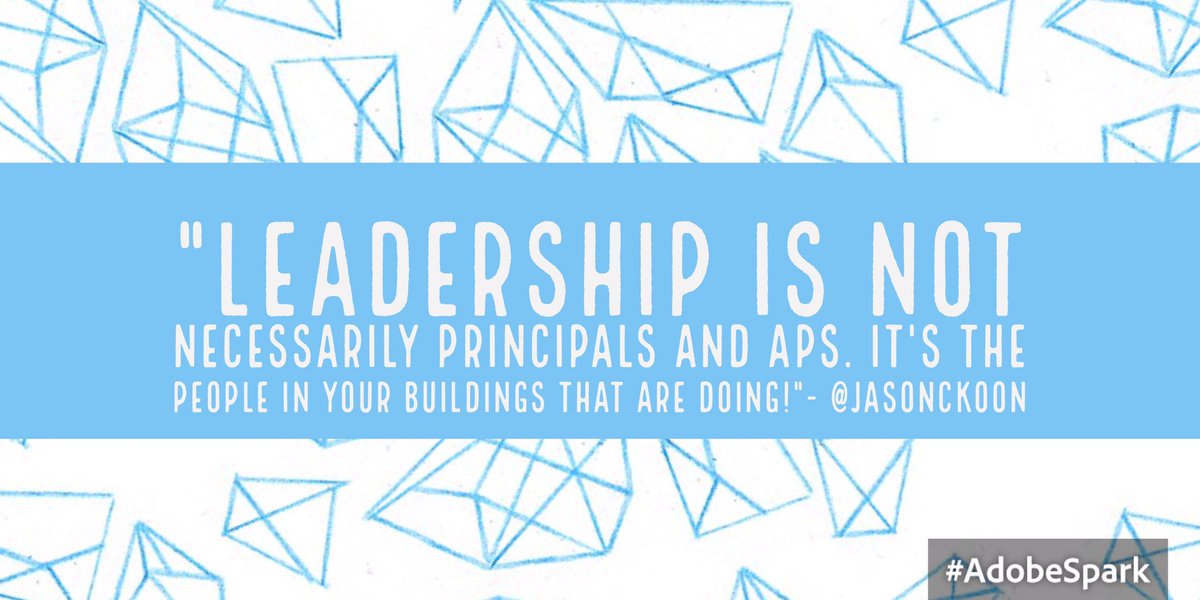"Leadership is not necessarily principals and APs. It's the people in your buildings that are DOING!"- <a href="/JasonCKoon/">IAmCryptoWolfy</a> #AVIDSI17