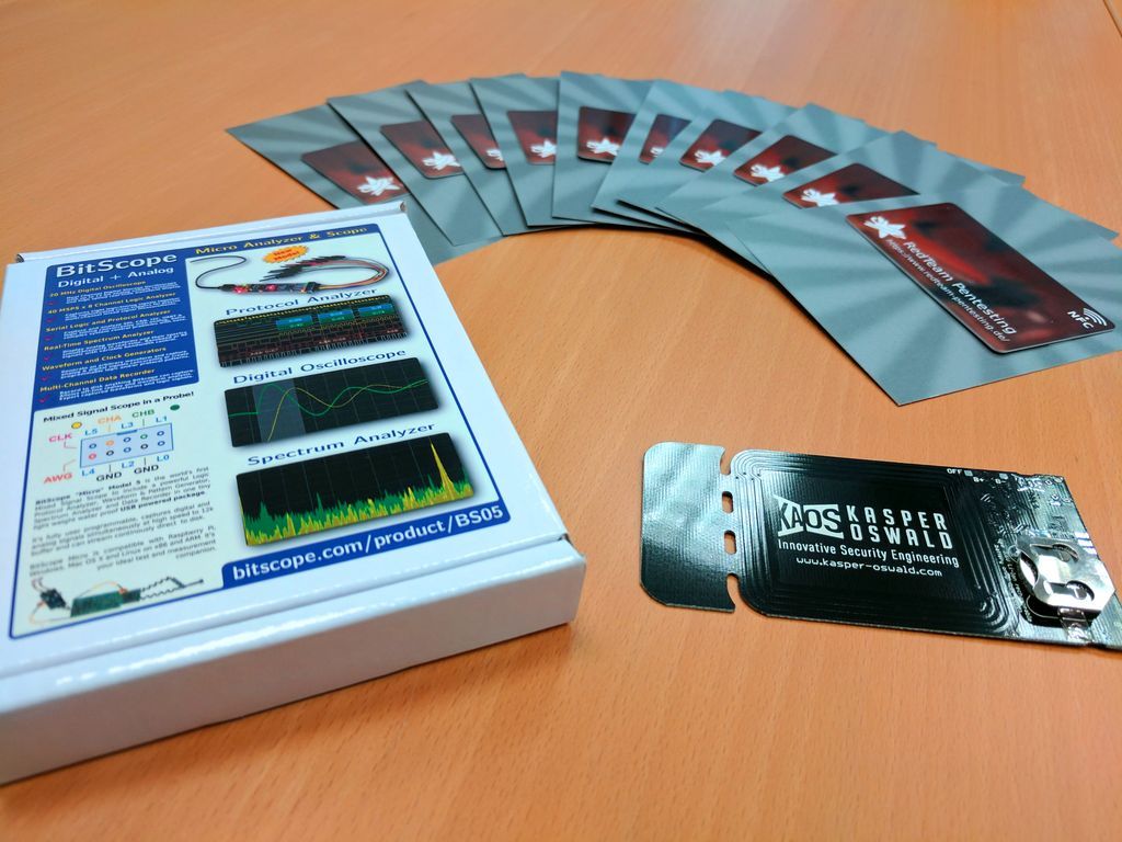 RedTeamPT's tweet image. Win a #Bitscope oscilloscope/logic analyzer, ChameleonMINI #NFC analyzer or a #JavaCard at @PiAndMore this Saturday in Trier @kasper_oswald