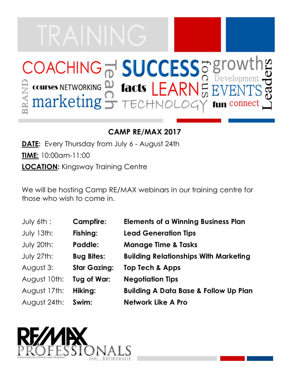 REMAXProfession's tweet image. Whose ready for Summer Camp? We are @REMAXProfession 
CAMP RE/MAX 2017 #CAMPREMAX2017