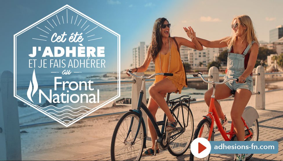 Cet été, restons mobilisés : adhérez et faites adhérer votre entourage au Front National ! 
👉🏻adhesions.frontnational.com