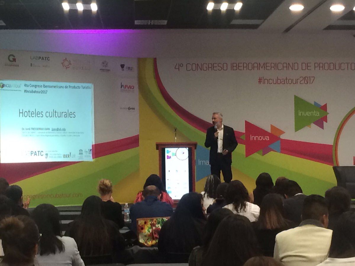 EdomexTurismo's tweet photo. Hoteles culturales por Jordi Tresserras Director LABPACT de la Universidad de Barcelona. #Incubatour2017 https://t.co/UMzOLJsboh