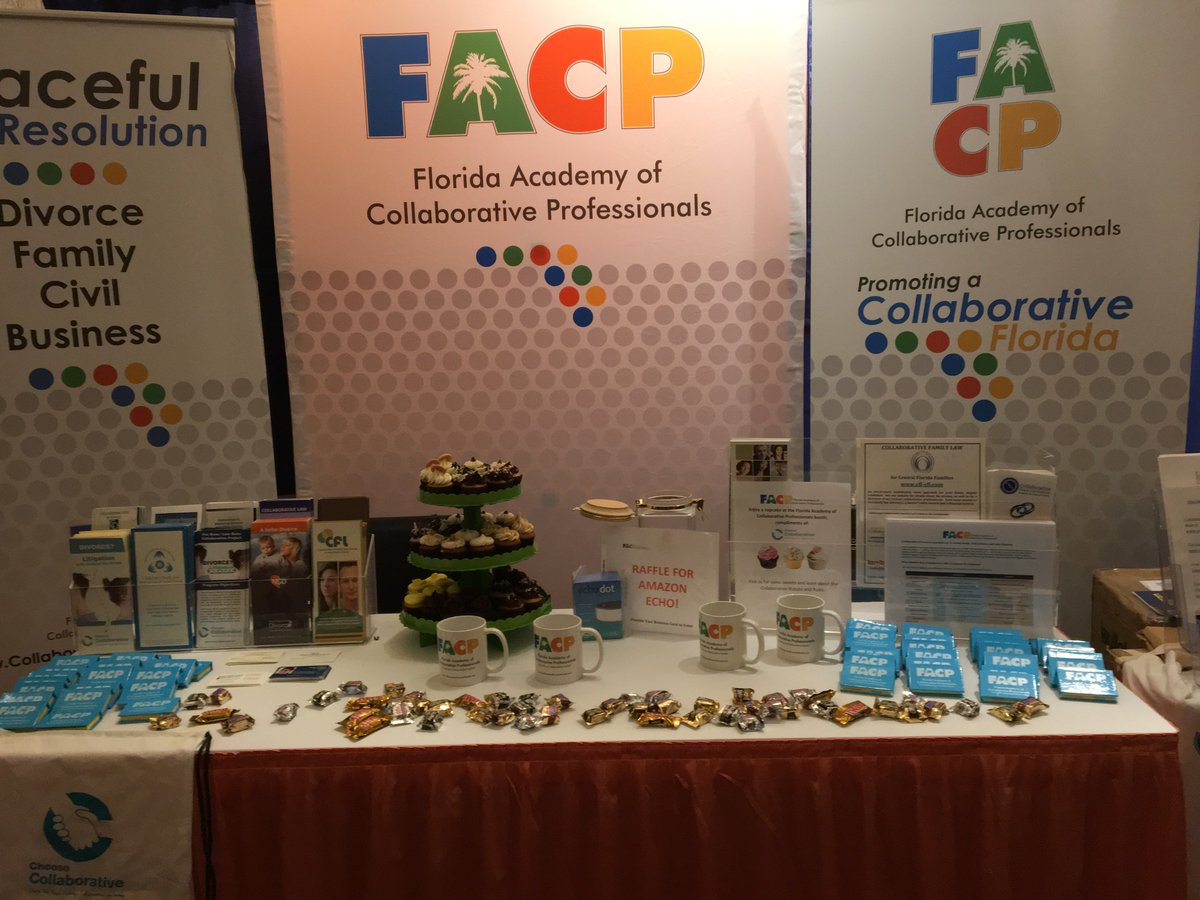 sheilpsych's tweet photo. Im representing the @CollaborateFACP at the 2017 @floridabar convention! Come grab a treat and learn more about the #CollaborativeProcess! https://t.co/ib3aiaNX0p