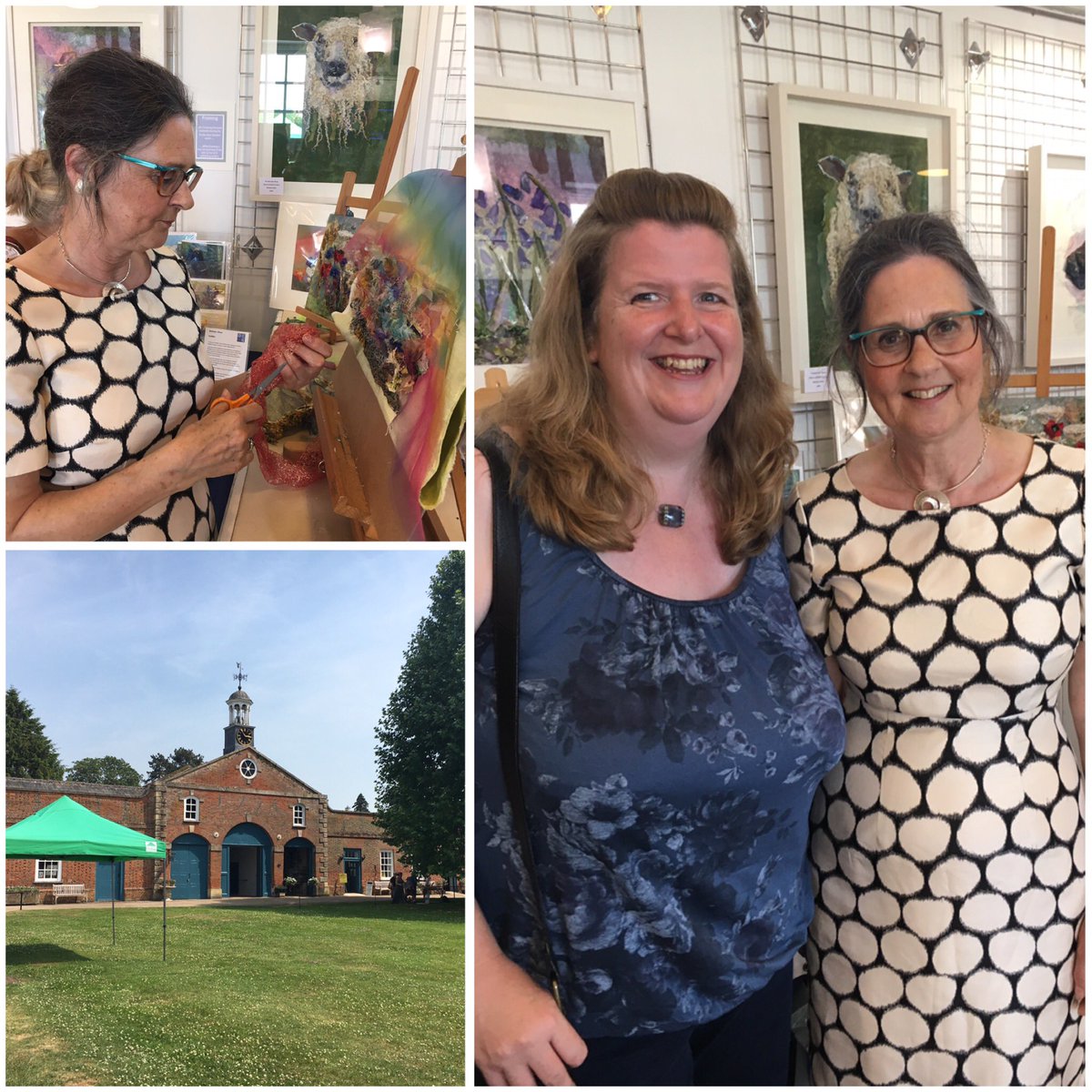 RSetford's tweet photo. @horizonframing great to meet you today and see the wonderful @ClaydonEstate and @art_in_textiles Thanks for the warm welcome https://t.co/onOOvLEjRq