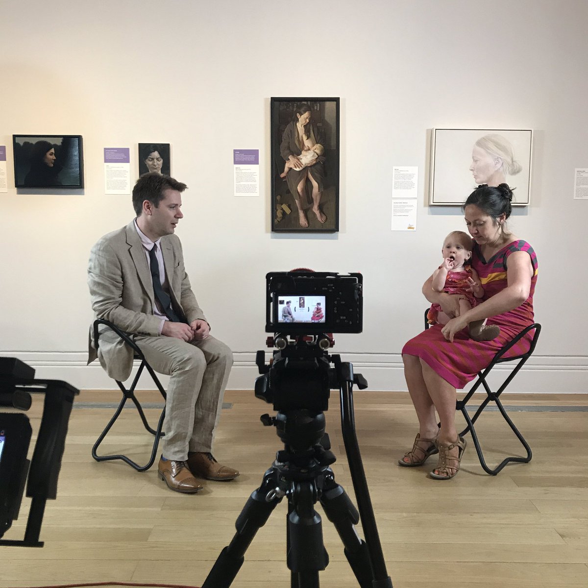 Lovely morning spent interviewing #bpportrait winner Benjamin Sullivan <a href="/NPGLondon/">National Portrait Gallery</a> - congratulations!