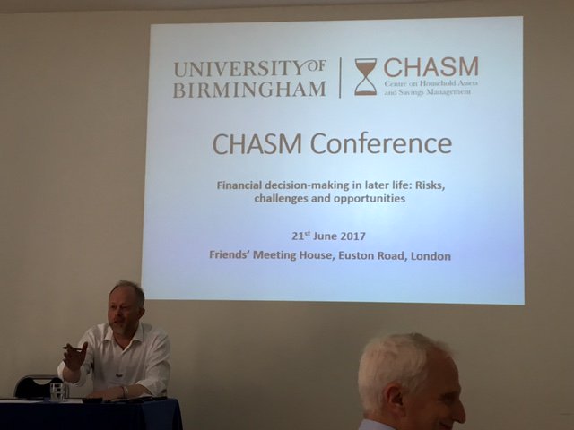 FinCapDavid's tweet photo. Fascinating insight about the risks and opportunities of 'financial decision making in later life' #UoBCHASM @UoBCHASM @PPI_Research @ILCUK https://t.co/9KiM72Zb8n