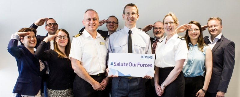 .@AtkinsGlobal are proud of our Partnering with #ArmedForces programme in support our reservist &amp; veterans #SaluteOurForces #MyForcesCareer