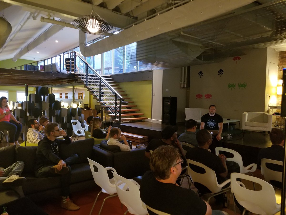 RefreshCHS's tweet photo. Heartfelt thanks to @BlueIon for hosting #RefreshCHS last night, and to our speakers @StudioRia &amp; @andyenglansmith for sharing #design https://t.co/hKDo0DWwEv