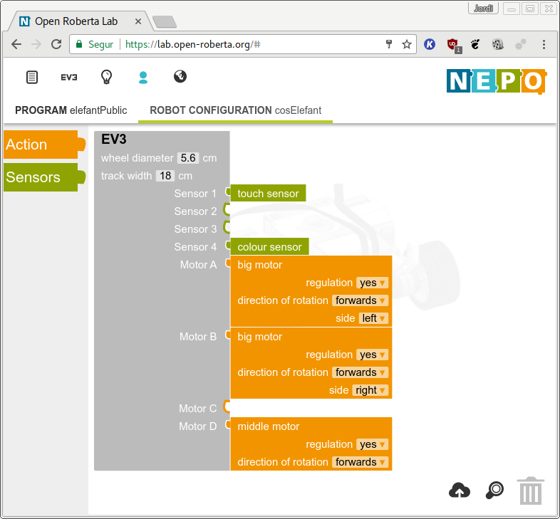 ev3 elephant program