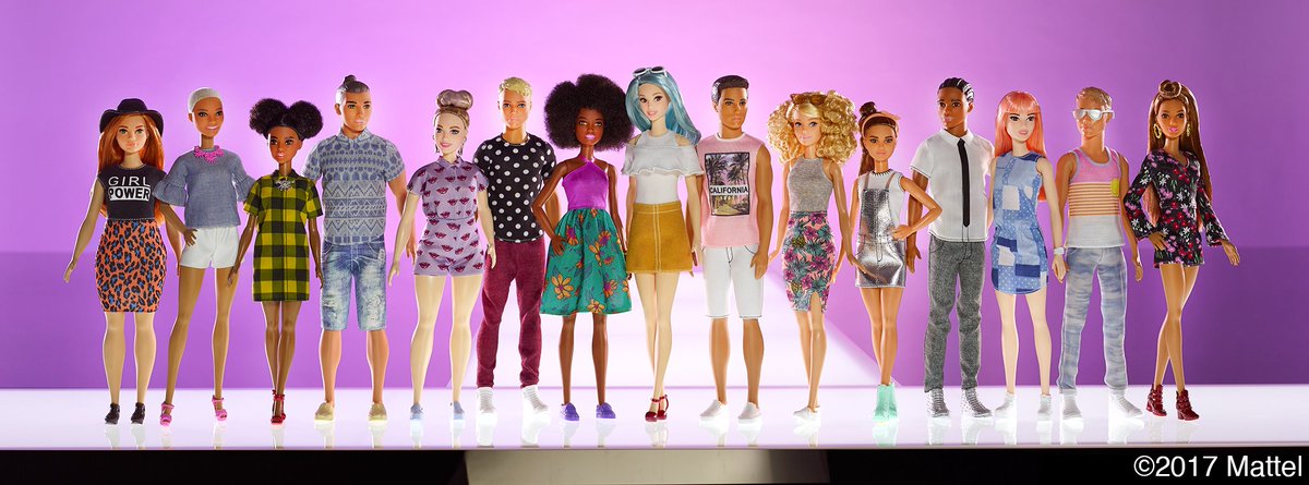 Barbie's tweet image. The New Crew features more skin tones, hairstyles, &amp;amp; body types than ever! #TheDollEvolves Shop now: dolltasti.cc/2rB708f