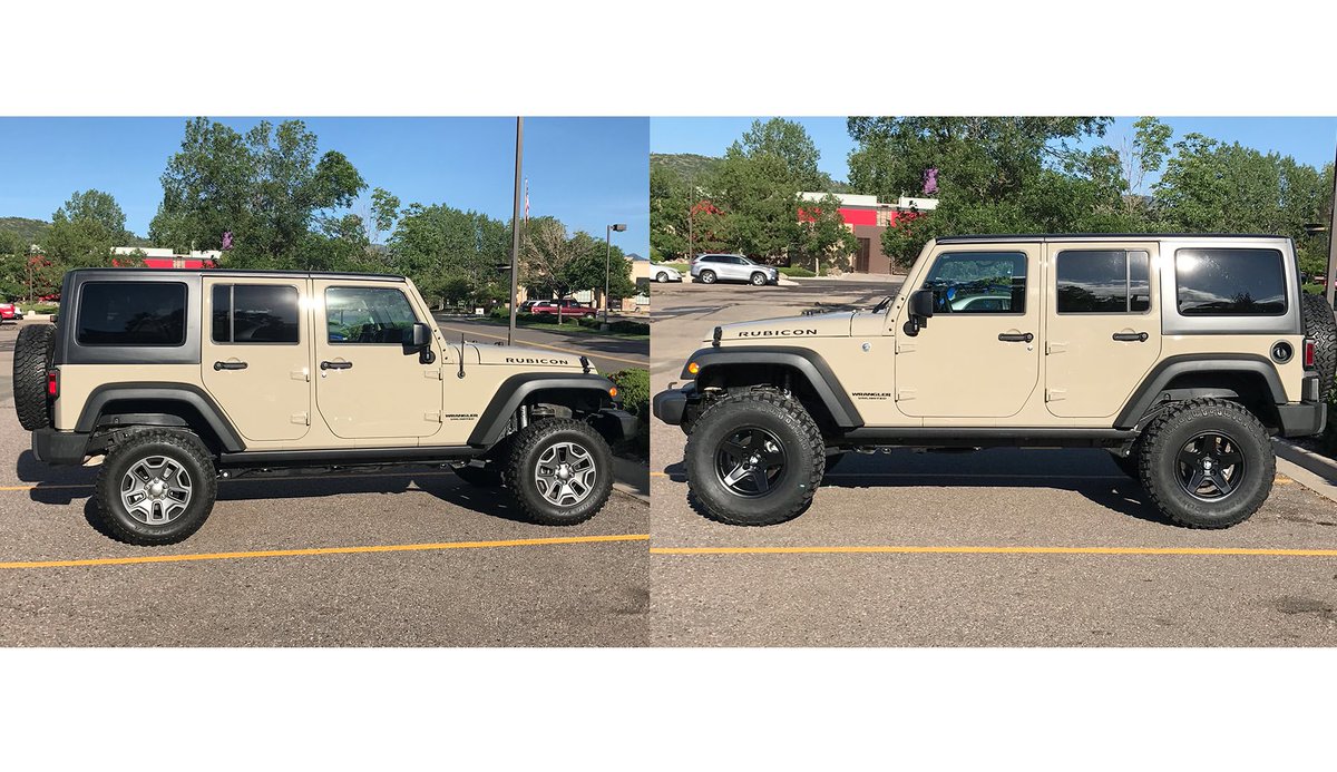 Before and after 35" <a href="/DickCepekTires/">Dick Cepek Tires</a> <a href="/extremeterrain/">ExtremeTerrain.com</a> Mammoths. Super Saiyan Level 1.