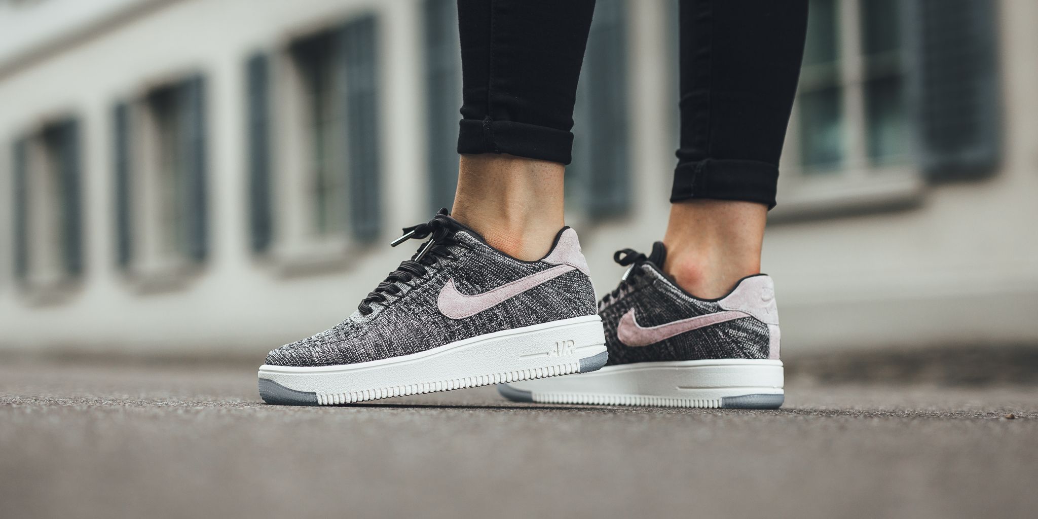 Air force 1 online flyknit grey low