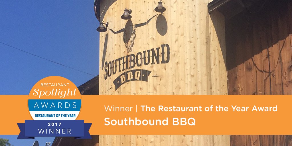 Resto_Spotlight's tweet photo. Congrats to @southbound_bbq on winning Restaurant of the Year in the 2017 Restaurant Spotlight Awards https://t.co/pMOlawStnQ https://t.co/dVypG3bsIt