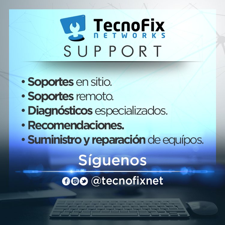 TecnofixNet's tweet photo. ¿Problemas con tus equipos? No te preocupes! Ofrecemos una amplia gama de servicios que satisfacen tus necesidades. #SoporteTecnico #Caracas https://t.co/sSsETZstNo