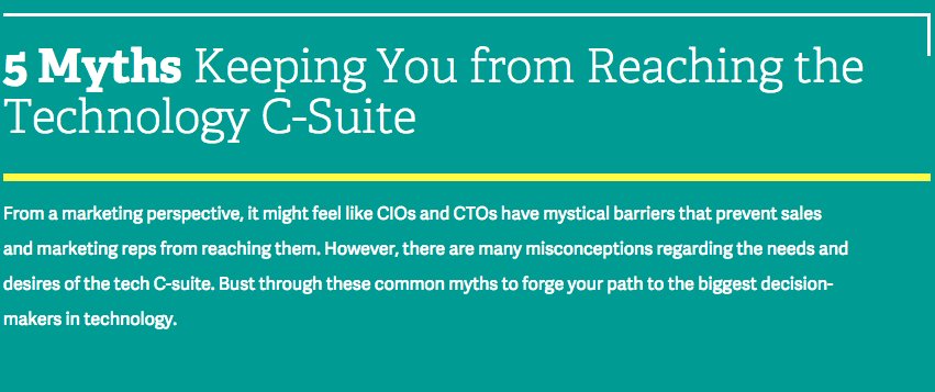YeagerMarketing's tweet photo. The #CEO, #CTO &amp; #CIO respond to different #b2bmarketing messaging - here’s what to know: https://t.co/36Fx2kHYWb #TheBigIdea #yesphx https://t.co/TkVvKqgoEa