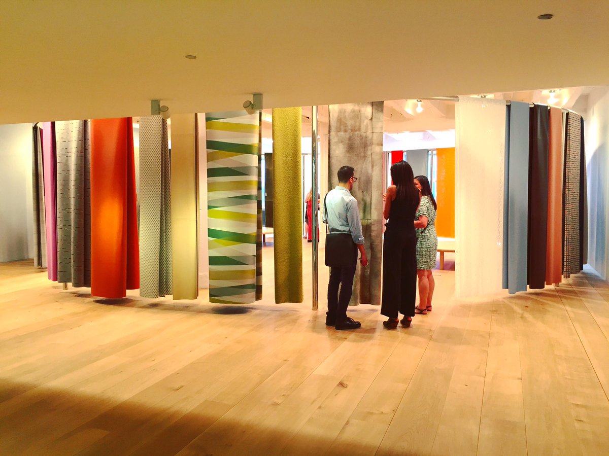 NeoCon_Shows's tweet photo. .@Maharam collaborated w/ industrial designer #LeonRansmeier on a large-scale installation featuring upcoming #MaharamTextiles. #neocon2017 https://t.co/V2pwnBSH8z