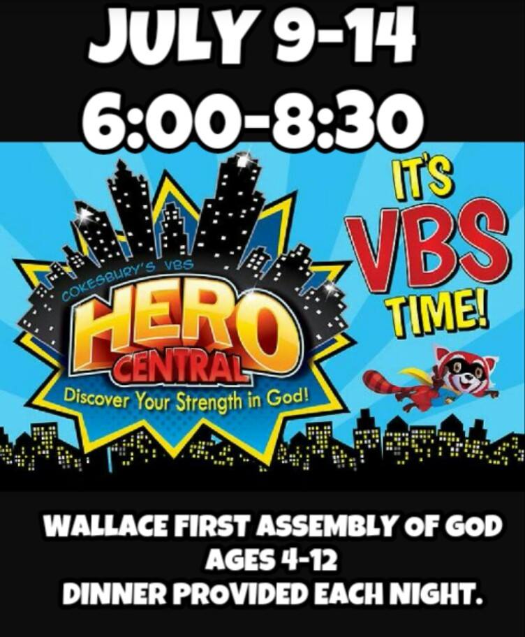 WallaceFirstAG's tweet photo. Mark your calendar for VBS 2017 - July 9-14, 2017 at WFA. https://t.co/rnXCcQGzoH