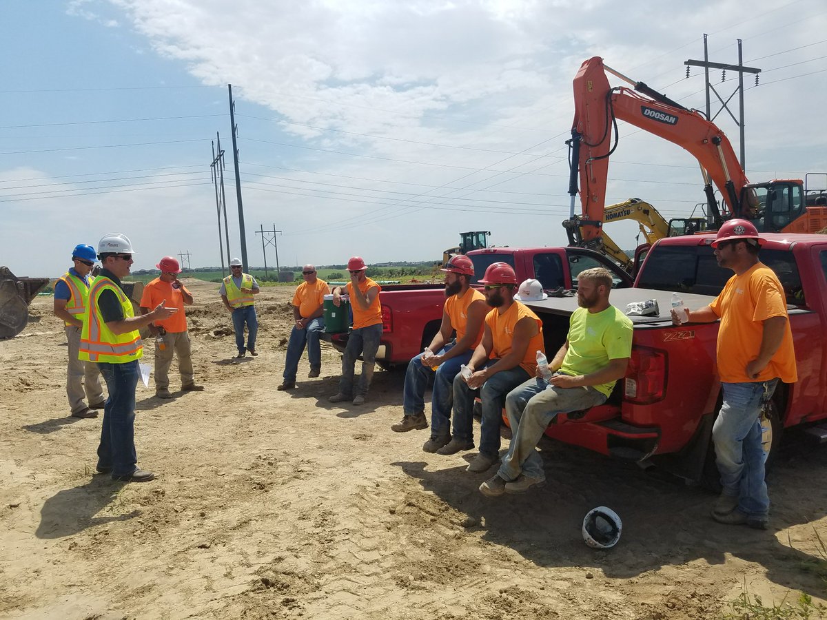 KaraHabrock's tweet photo. Roloff crews in @NUCA_National Trench Safety Stand Down. Thx to @United_Rentals Trench Safety - Omaha for helping! #NUCAPROUD #SafetyFirst https://t.co/oyn9gczjzu