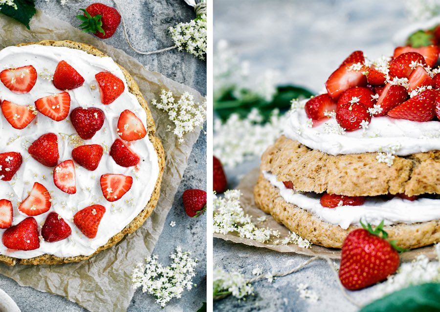 CatfeSA's tweet photo. Today's special: Strawberry Elderflower Scone Cake. https://t.co/JcuuSN7Glw