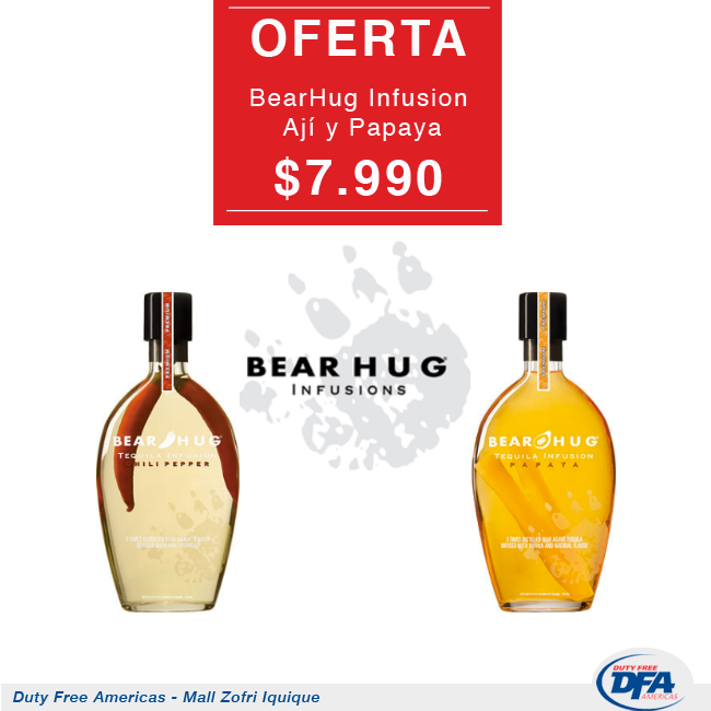 DFA_IquiqueCL's tweet photo. Bear Hug Infusions -> Sabores ají y papaya ¡Una delicia! Los encuentras de forma exclusiva en DFA.
@MallZofri https://t.co/ZSe6atZVBL