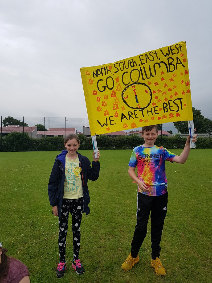 MissKMGrant's tweet photo. Look at these wonderful banners for each of the school houses! Well done everyone! @primaryandrew @P7Classes @standrewshwb https://t.co/5MAJrXrUqw