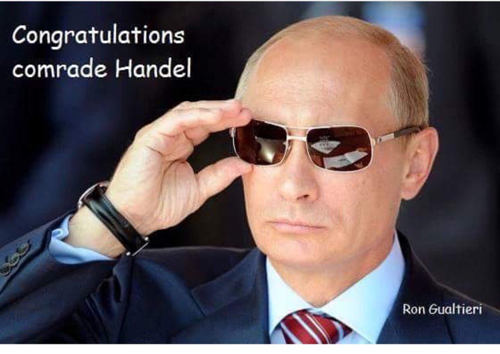 Deplorable2_a_T's tweet photo. Поздравления товарищ Гендель 🇷🇺👍🏼 https://t.co/IMzqazBFrc