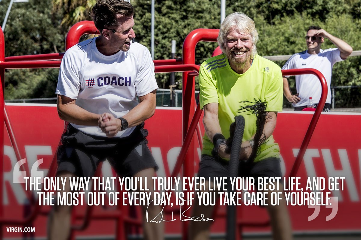 richardbranson's tweet image. Good health is the key to happiness, and happiness is the key to success virg.in/4XD