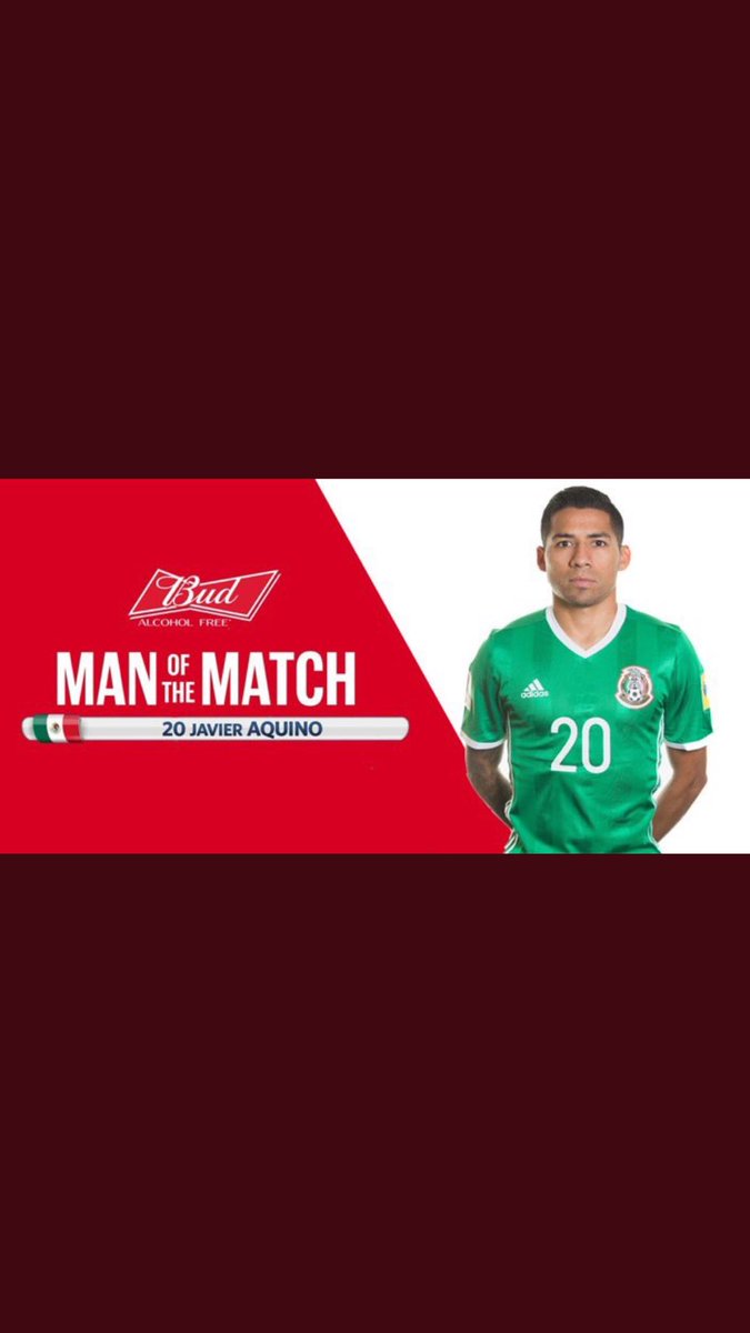 رسمياً : خافيير أكوينو يفوز بجائزة أفضل لاعب في مباراة المكسيك ونيوزيلندا