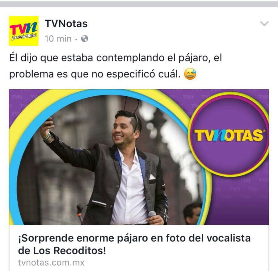 luisangelelfla's tweet photo. Gracias por la nota a TVNotas 🐦🐦 https://t.co/f9jVRPYnXy
