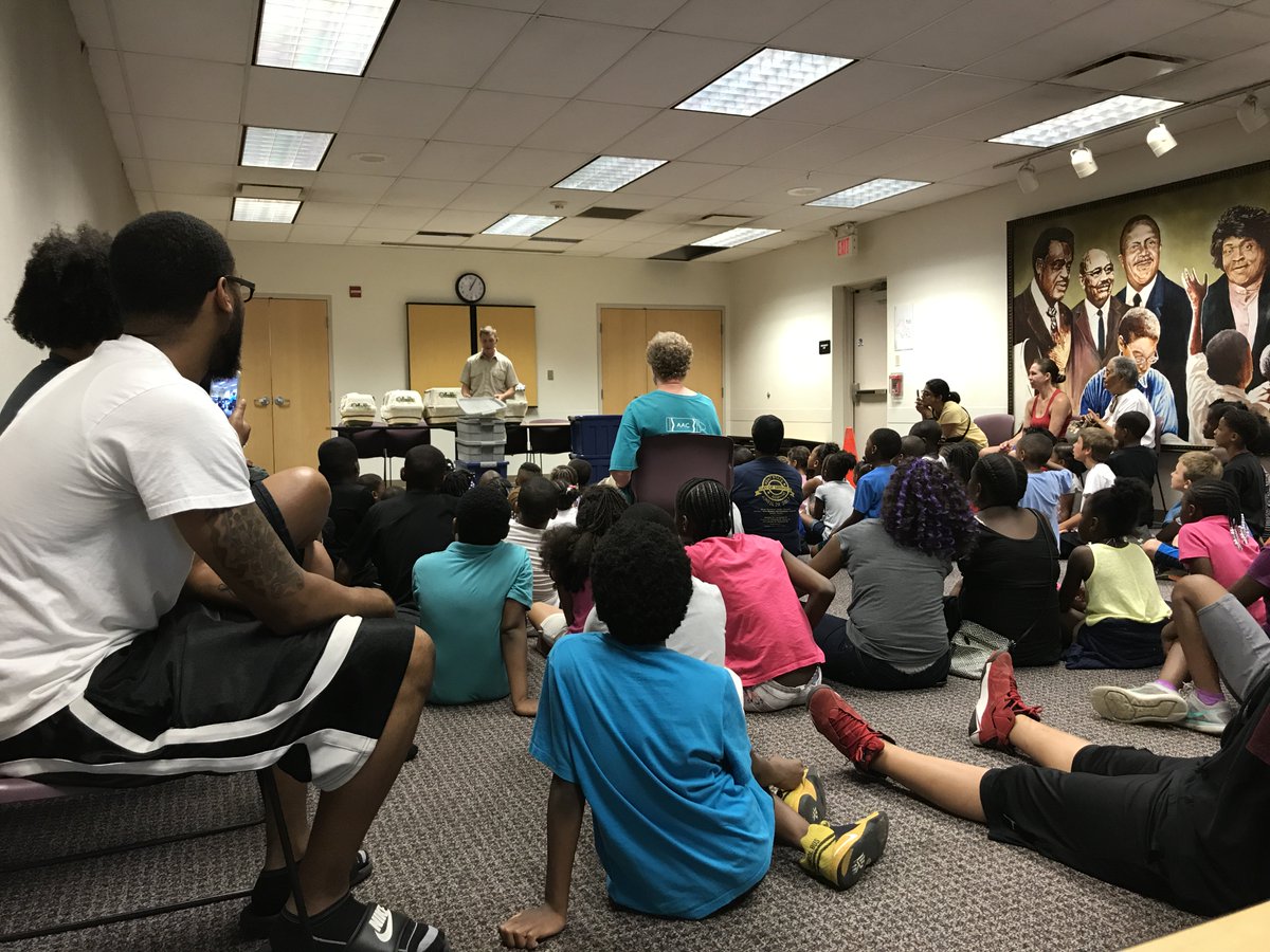 OdomBranch's tweet photo. We had such an awesome time with Outback Ray at Odom Blvd Branch Library! Tomorrow visit him at Portage Lakes Library! #ascpl https://t.co/Tq10NHhdbG