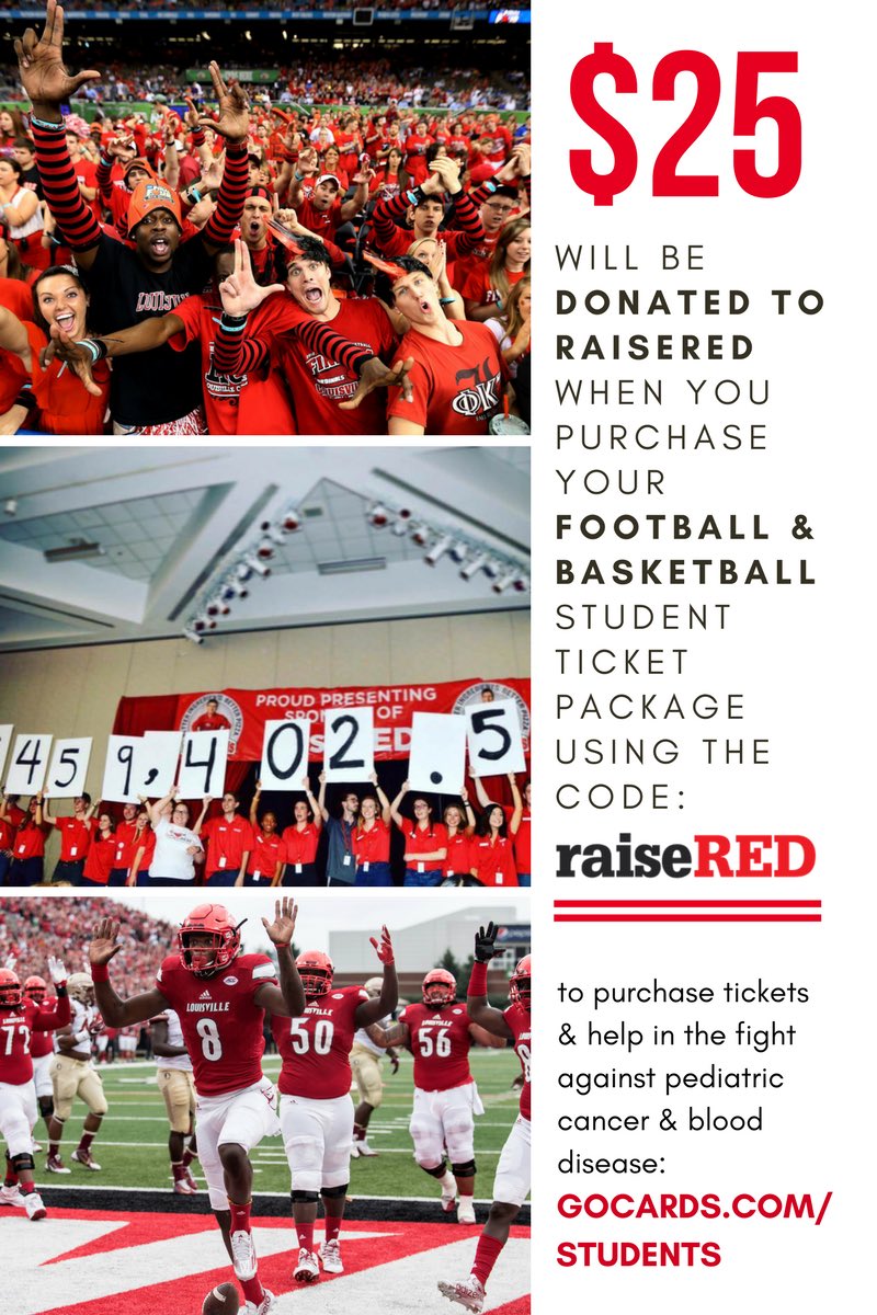 _SOSteph_'s tweet photo. Student tickets are running out! Don't forget to buy yours at https://t.co/O84nEH8PAk and use the "raiseRED -your organization" ! FTK https://t.co/4Apia3DPgd