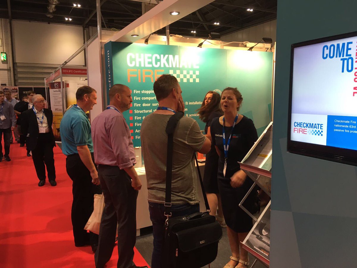 CheckmateFire's tweet photo. End of another fantastic day at #FIREX17 thank you to all who braved the sun and visited #Checkmatefire standD70 #Excellondon by @ASFPUK https://t.co/XlSWMGPUPJ