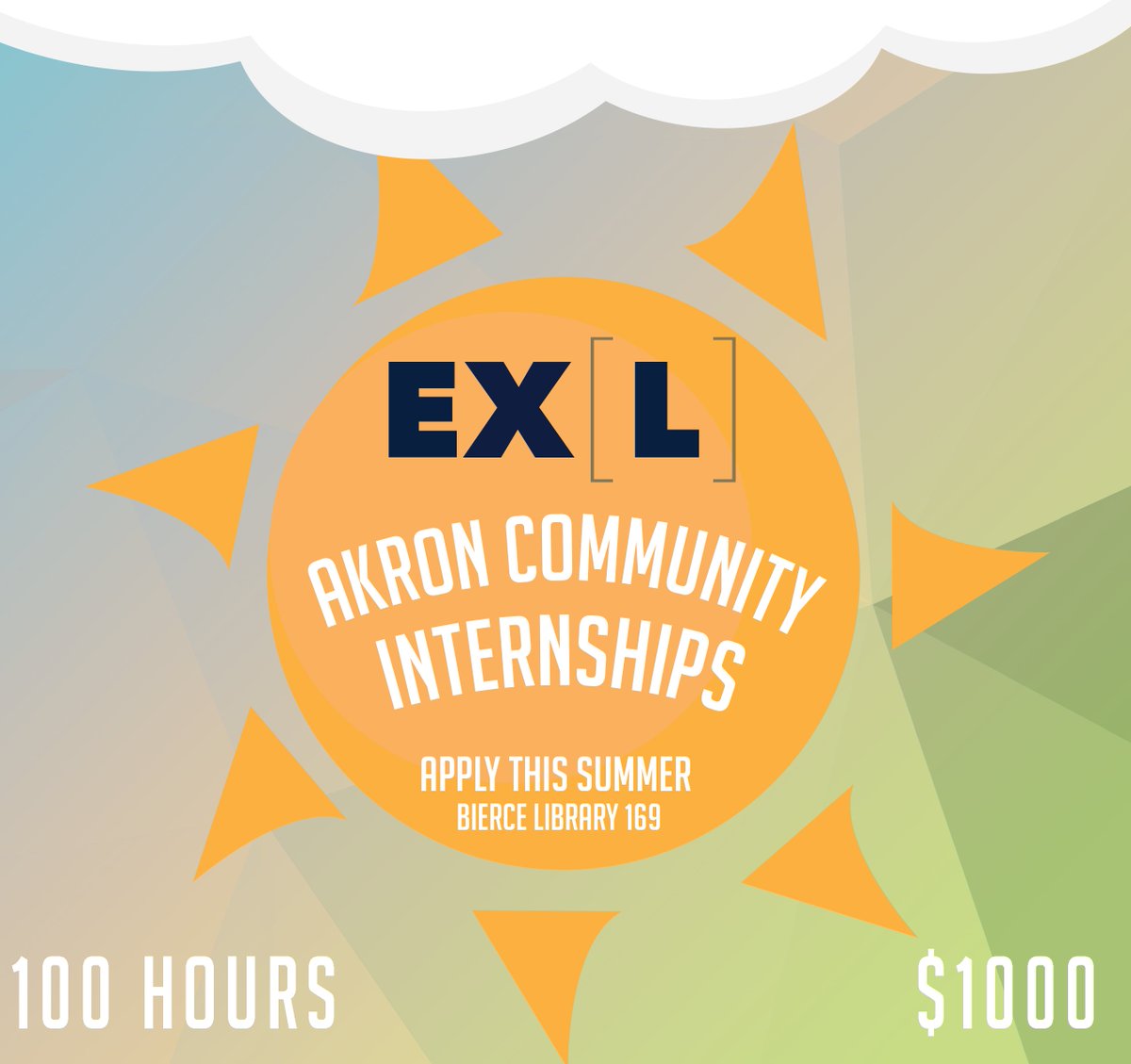 theEXLcenter's tweet photo. 100 hours, $1000. Have an unforgettable summer experience and get paid for it. Apply now. https://t.co/dQleR39adg