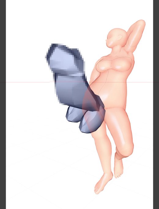 サイズも自由、アタリを描くには十分かな 