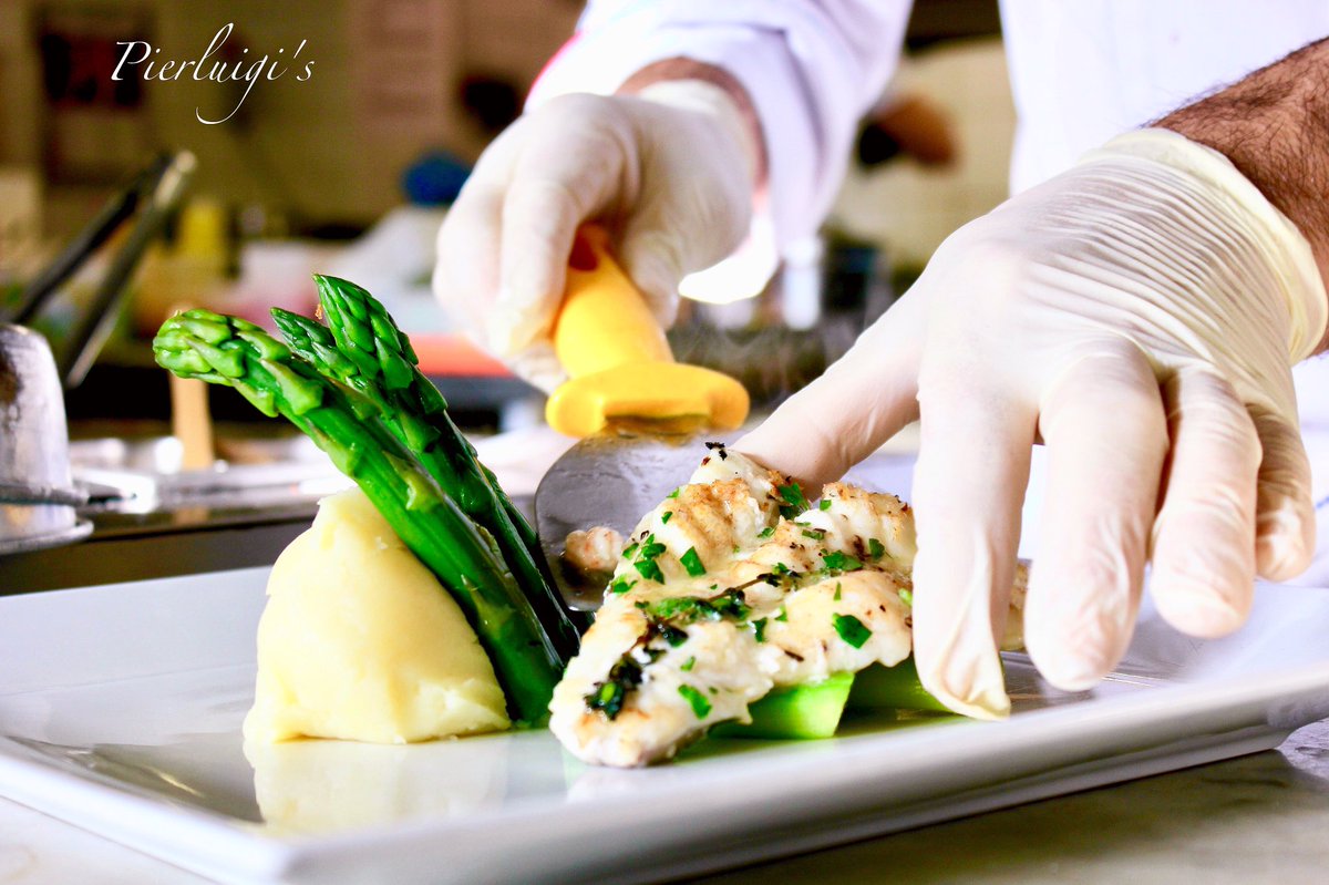 The beauty is unmissable at Pierluigi's. #Fish #Salmon #Monk #Peas #SeaBass #Seafood #Dinner #Meat #Drinks #Dessert #Special #Tagliatelle