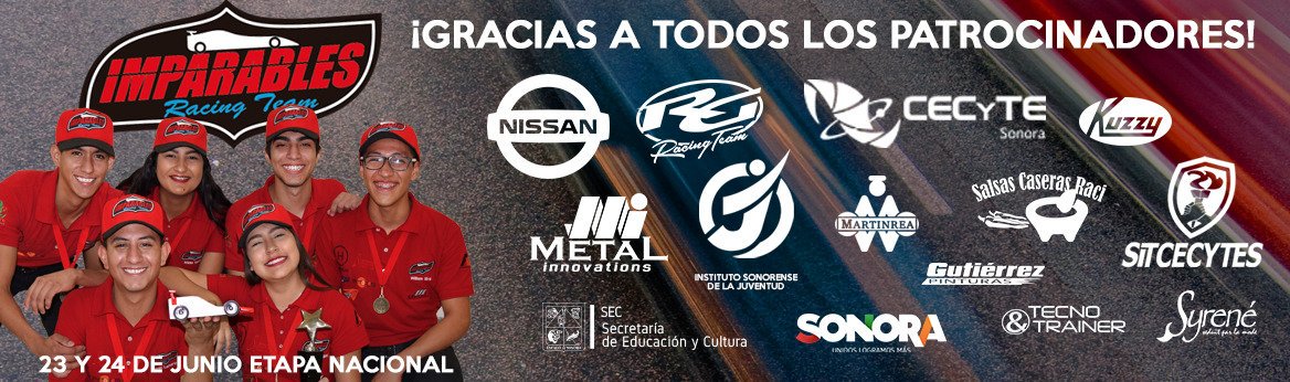 CecytesSonora's tweet photo. La escudería @ImparablesRT agradece a todos los patrocinadores por el apoyo; se encuentran listos para el gran día @F1SMX #RumboAMalasia 🏎👍💯 https://t.co/jGpL0ryTSx