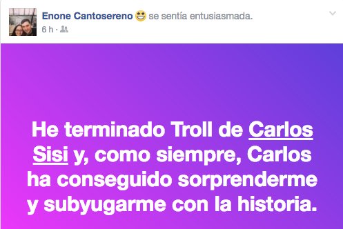 carlossisi's tweet photo. Gente que está, o ha leído, TROLL :) https://t.co/DUCw5Xfx8c
