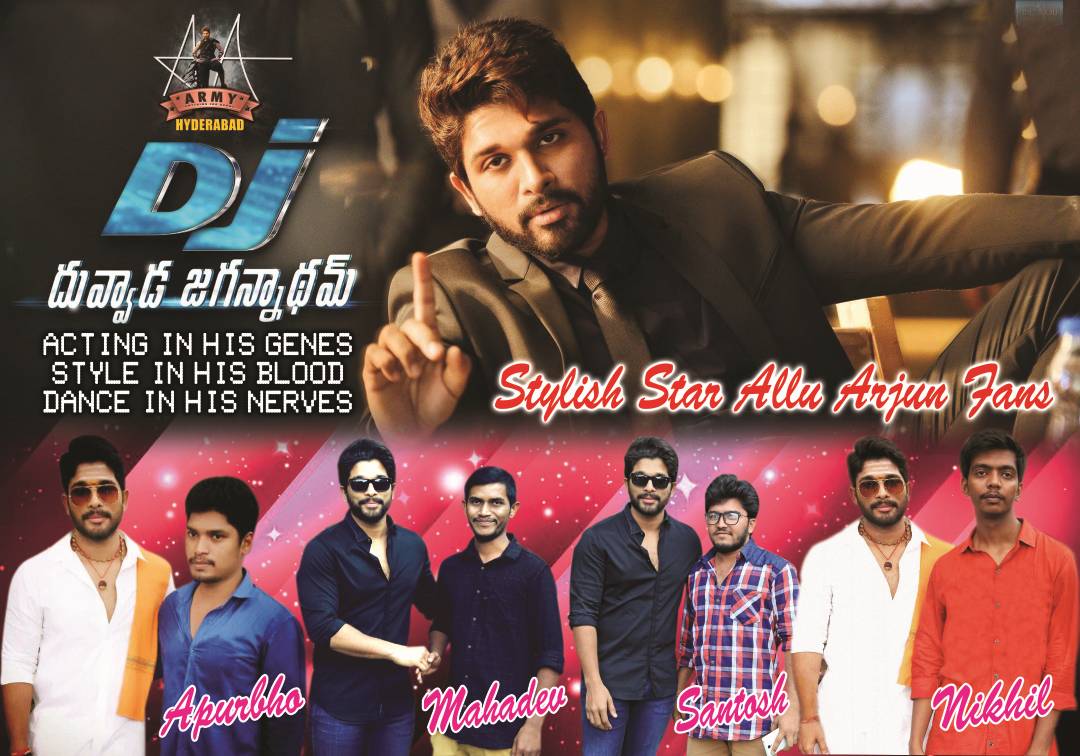 SSAAForever's tweet photo. 4 banners from our team 
#DJCelebrations 😎😎💪💪 #DuvvadaJagannadham 
( Moosapet, Rtcxroads , Amberpet )
@AlluArjun_Army @AlluArjunHCF https://t.co/1uH0bB23Ek